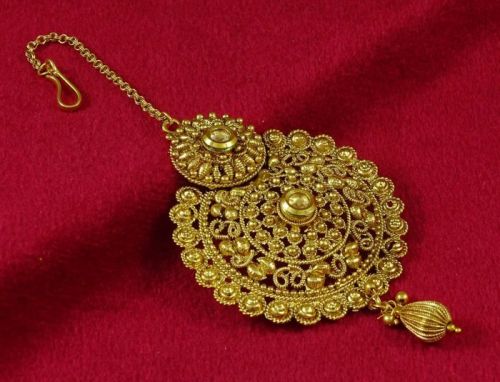 Gold Maang Tikka, Occasion : Party Wear