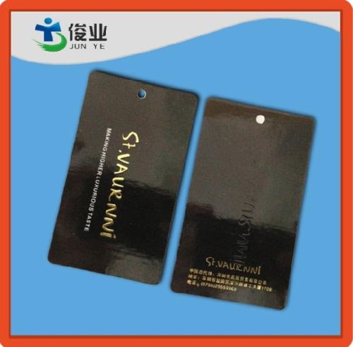 Coated Art Pape Paris Mode Printing Hang Tags, Brand Name : Junye