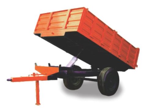 Metal Tipping Trolley, For Agricultural, Color : Orange