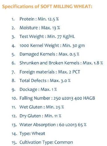 Soft Milling Wheat
