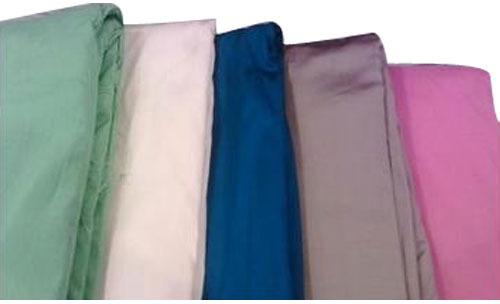 Plain Polyester Dupion Fabric, Color : Cream, Blue, Pink Much More