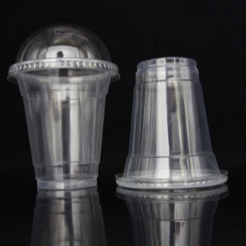 Customized Logo 13.5oz Disposable Plastic PP/PET Drinking Cups