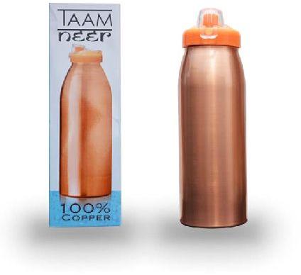 TaamNeer Copper Bottle (Sipper), For Health Beneficial, Feature : Protective Coating