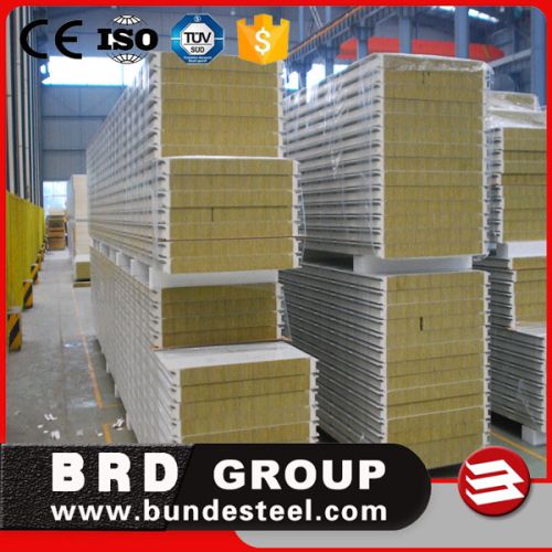 Soundproof Rockwool Insulated Metal Wall Panel, Length : 11.8 meters