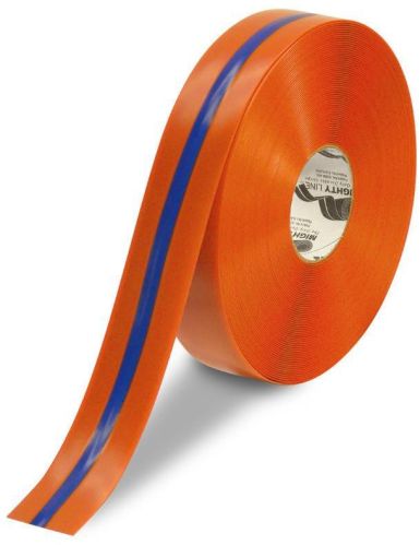 Orange Tape With Blue Center Line, Width : 4 inch width