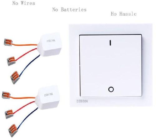 Wireless Remote Control Wall Switch, Packaging Type : white