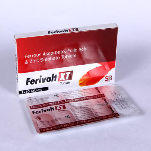 Ferivolt XT Tablets, Packaging Size : 10X1X10