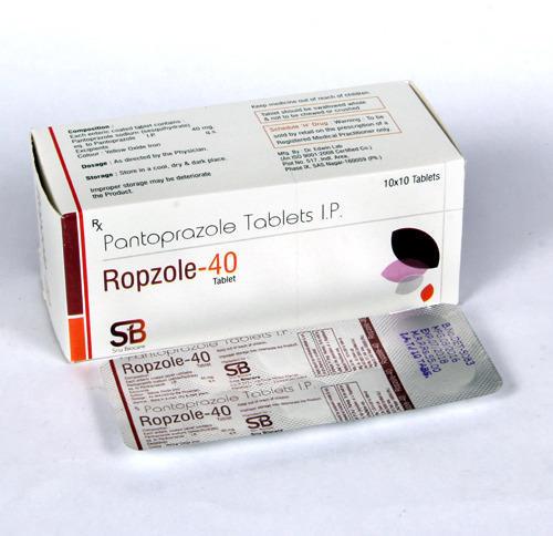 Ropzole-40 Tablets, Packaging Type : Strips