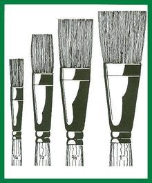 FLAT LAQUERING BRUSH