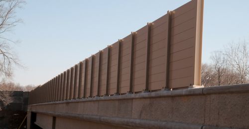 ACOUSTAL ALUMINUM NOISE BARRIER