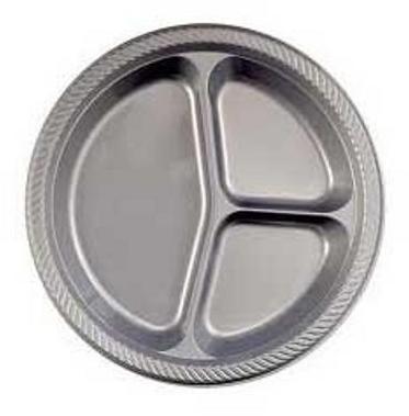 Disposable Silver Laminated Paper Thali