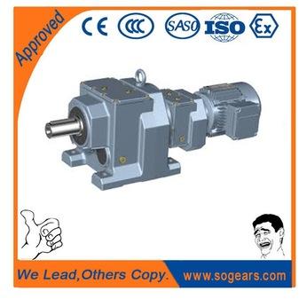 GV Series Helical Inline Geared Motors Flange Mount