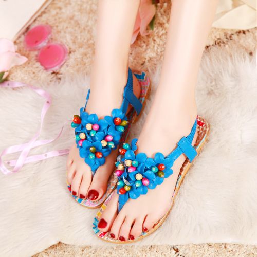 Women Shoes Summer Bohemia Flower Sandals