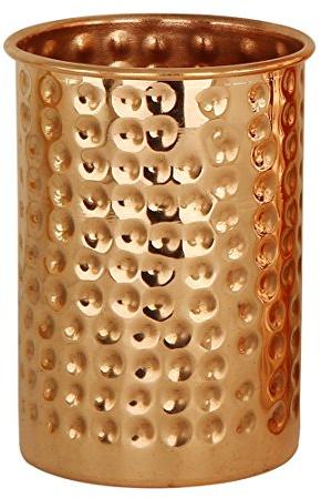 Copper Hammered Glass