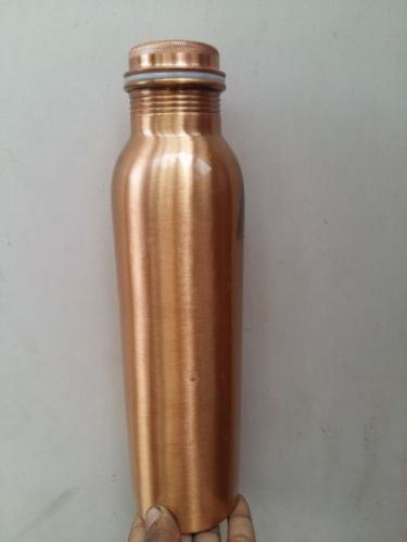 Mat Finish Copper Jointless Water Bottle, Packaging Type : Box