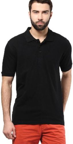 Polo-Neck Cotton T-Shirts