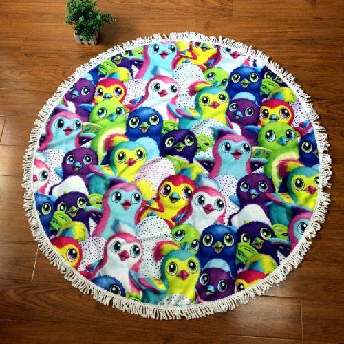 Custom Printed Circle Shape Aztec Round Beach Towels