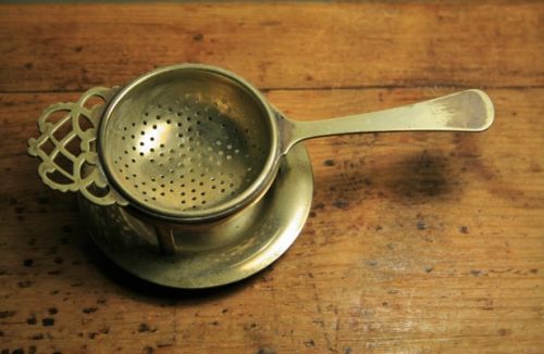 Round Brass Tea Strainer, Size : 0-15Inch