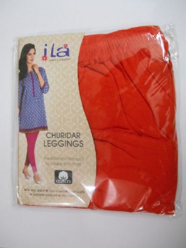 Red Stretch Churidar Leggings