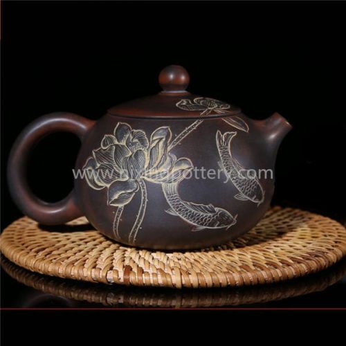 Chinese Nixing Xishi Pottery Pure Handmade Teapot