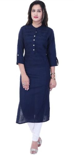 Ahira Casual Printex Women Kurti, Color : Blue