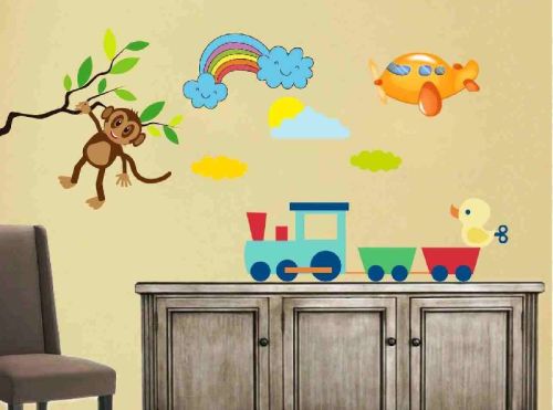 Decor Kafe Monkey Sky Wall Sticker
