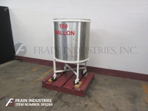 Tank SS Single Wall 100 GAL