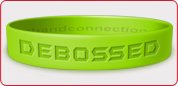 CUSTOM DEBOSSED SILICONE WRISTBANDS