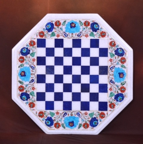 Marble Inlay Chess Sets