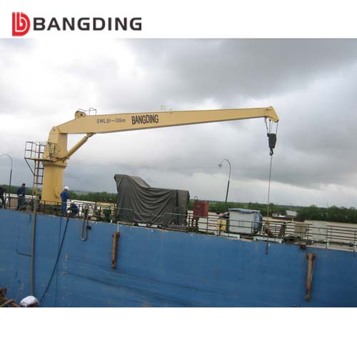 BANGDING Straight Boom Marine Deck Crane, Packaging Type : YELLOW