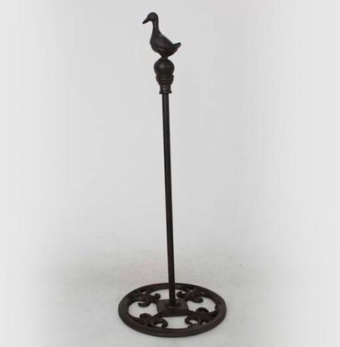 Cast Iron Paper Towel Holder With Goose Shape