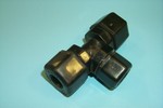 TUBE TEE UNION BLK PP Nylon Compression Fittings
