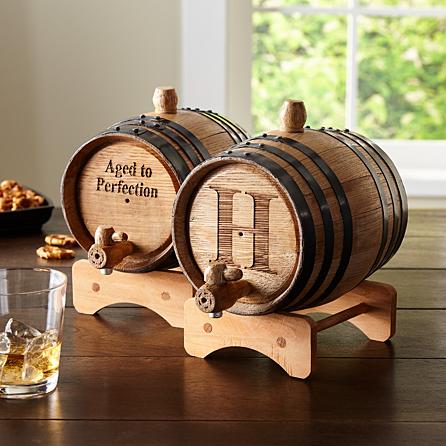 Mini Oak Whiskey Barrel
