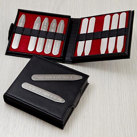 Personalized Hidden Message Collar Stays