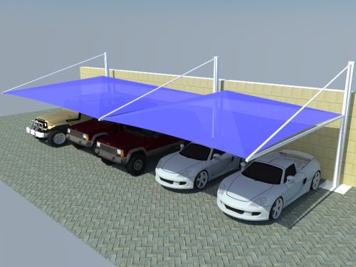Aluminum Car Parking Shades, Brand Name : AKAA