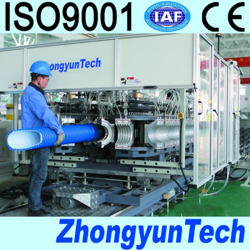 PE/PP Plastic Corrugated Pipe Making Machine Line