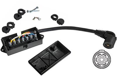 Trailer Cordset Junction Box, Packaging Type : Black