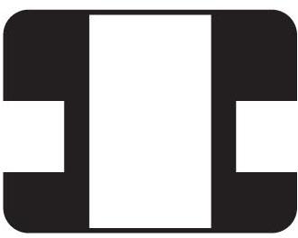 Round Shoulders Unequal Width Grommets