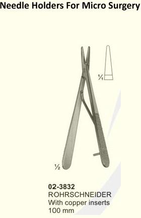 Stainless Steel ROHRSCHNEIDER NEEDLE HOLDER