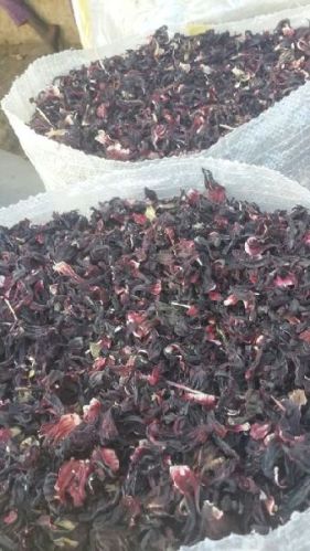 Dried Hibiscus Flowers, Packaging Type : Dark red