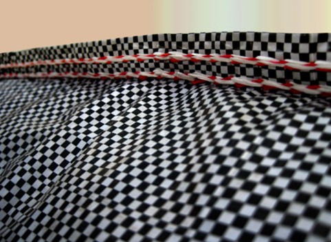 HDPE & PP Checkered Woven Fabric