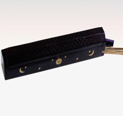 Lord 498Black Wood Incense Box