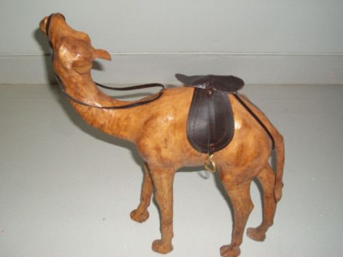 Leather Animal Camel Standing Statue