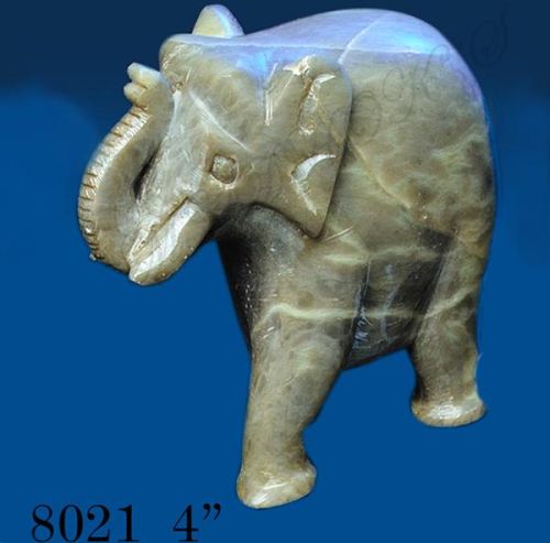 Soap Stone Solid Elephant - 8021