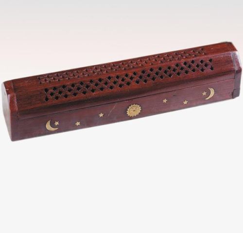 Lord 498BROWN Wood Incense Box