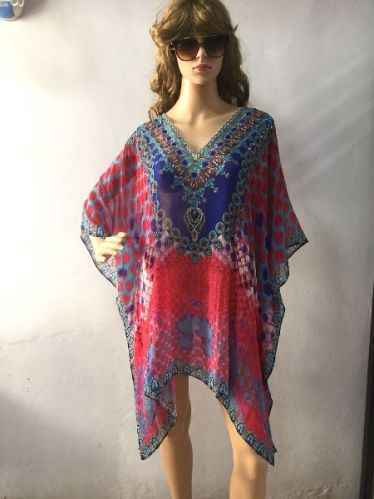 Fabexport Poly Georgette Kaftans, Gender : WOMEN