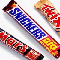 Mars, Twix, Snickers