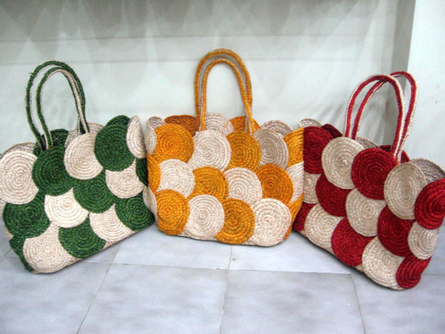 Banana Fiber Bags, Pattern : Nature