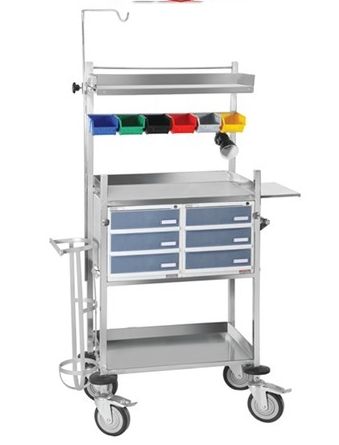 Medfurnish Pro Crash Cart Trolley