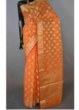 Printed Banarasi Sarees, Color : Multicolor